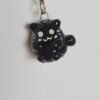 Tiny Black Cat Keychain