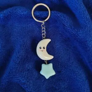 Luna Lull Keychain: 1 Ultimate Cozy Celestial Charm