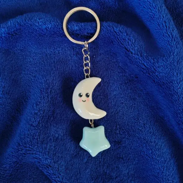 Luna Lull Keychain: 1 Ultimate Cozy Celestial Charm