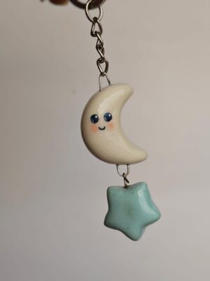 Luna Lull Handcrafted Clay Keychain